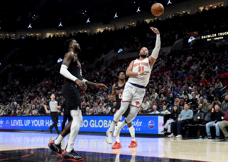 KNICKS 105-93 TRAIL BLAZERS