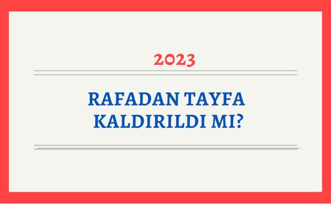 Rafadan Tayfa neden kaldrld? 2023 TRT ocuk zle