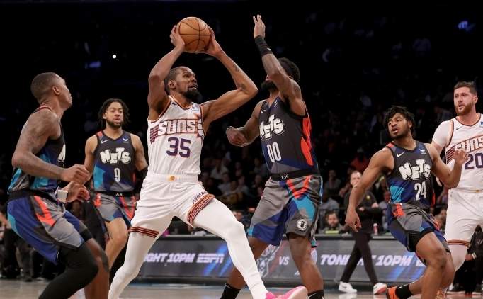 Durant eski takmna 33 att, Suns' Brooklyn'de galip getirdi!