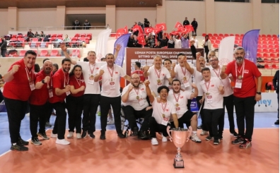  Oturarak Voleybol Erkek Milli Takm Avrupa ampiyonu oldu