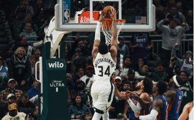 Giannis, Pistons'a sezon rekoru 59 say att!