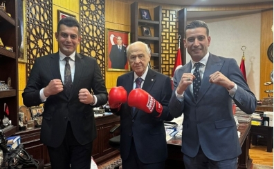 TBF Bakan Hekimolu'ndan, MHP lideri Baheli'ye ziyaret