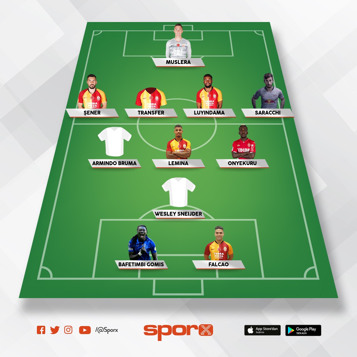 Galatasaray XI Sporx İlk11