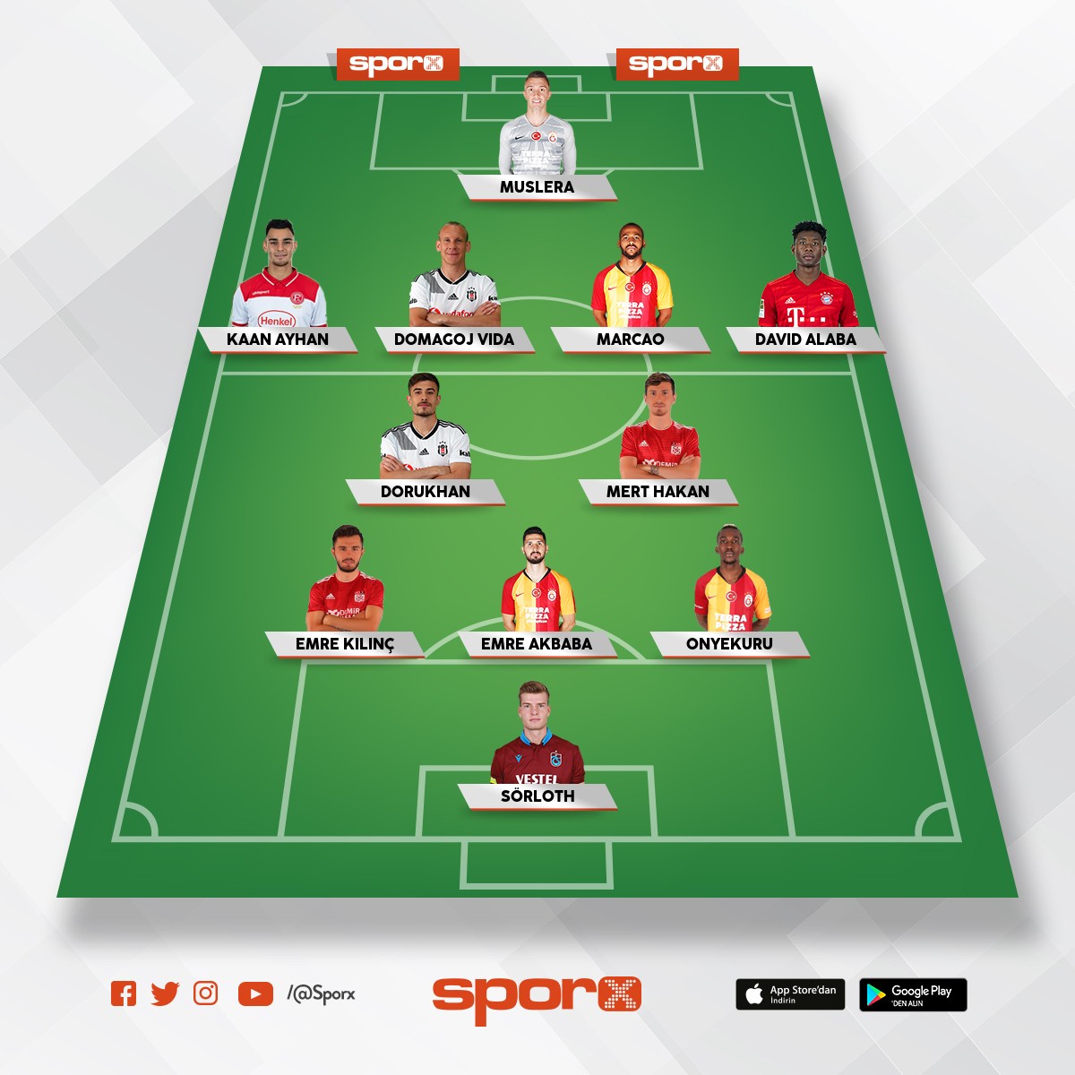 yılmaz vural Sporx İlk11