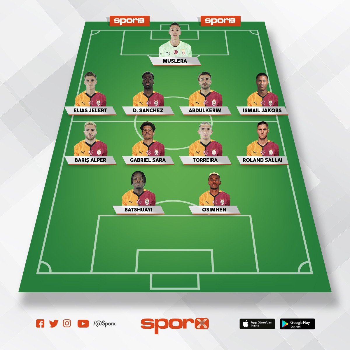 Galatasaray ilk 11